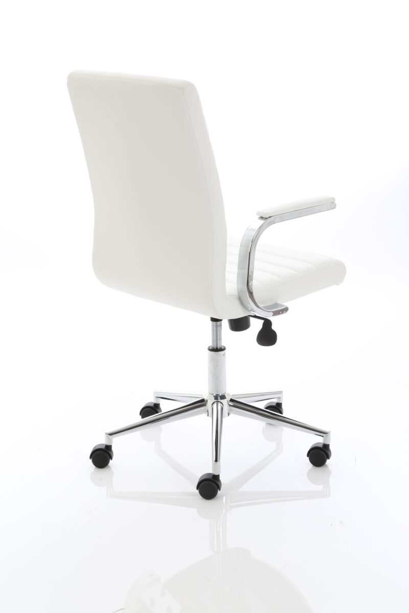 Cain Medium Back Leather Executive Office Chair with Arms - Image 17