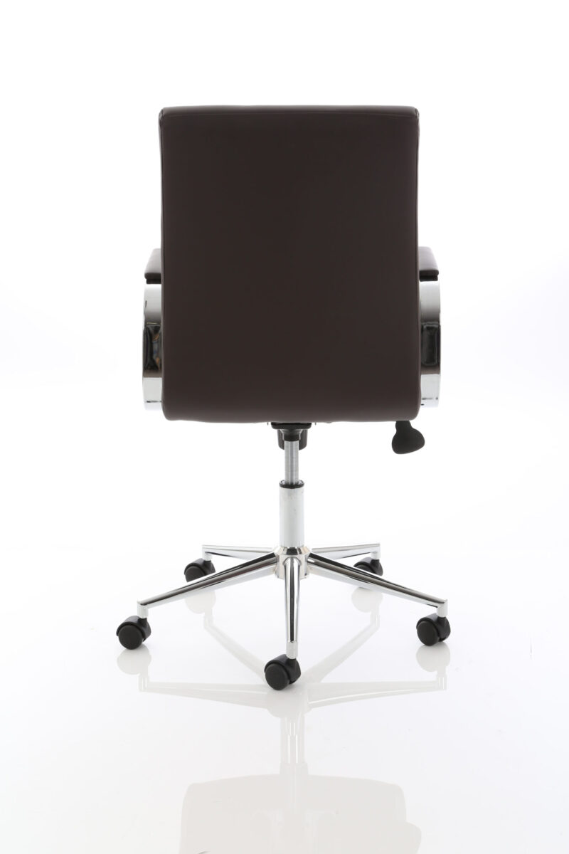 Cain Medium Back Leather Executive Office Chair with Arms - Image 30