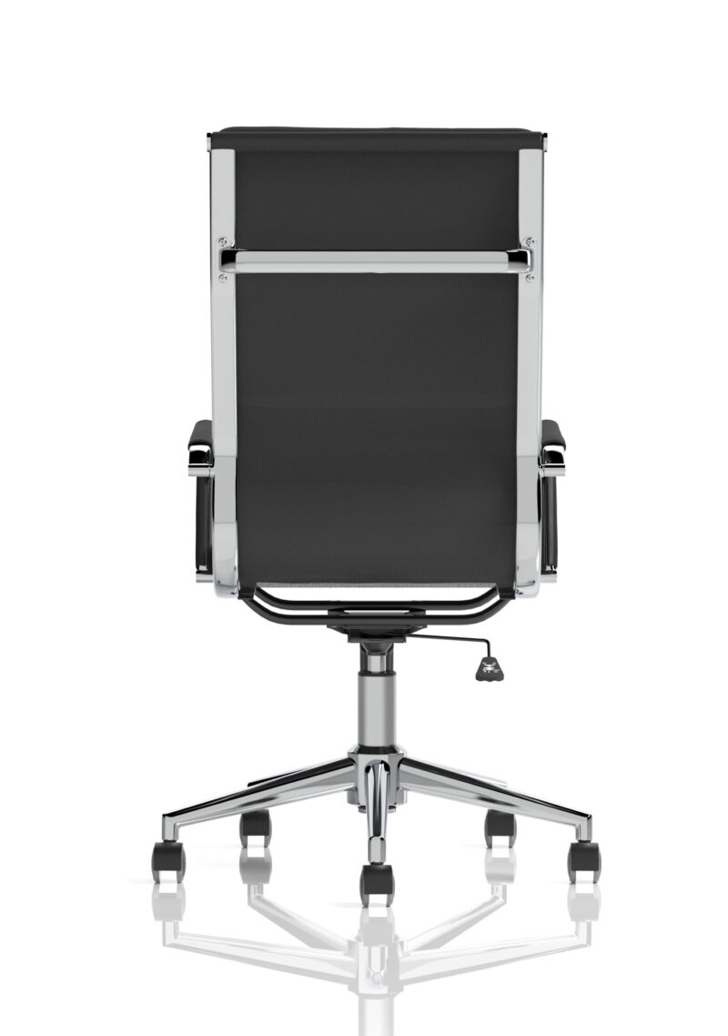 Falcon High Back Black Leather Executive Office Chair with Arms - Image 6