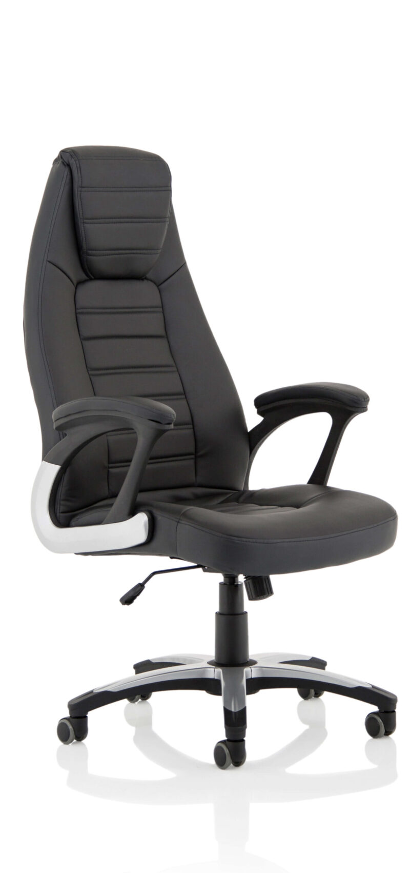 Cityscape High Back Black Leather Executive Office Chair