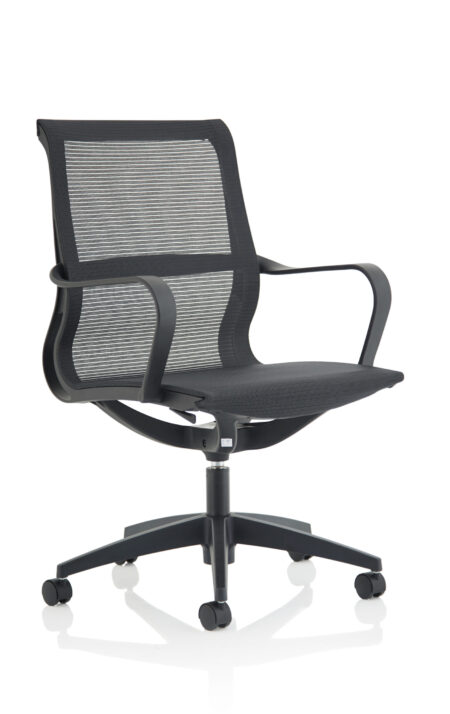 Lila Medium Mesh Back Executive Office Chair with Arms