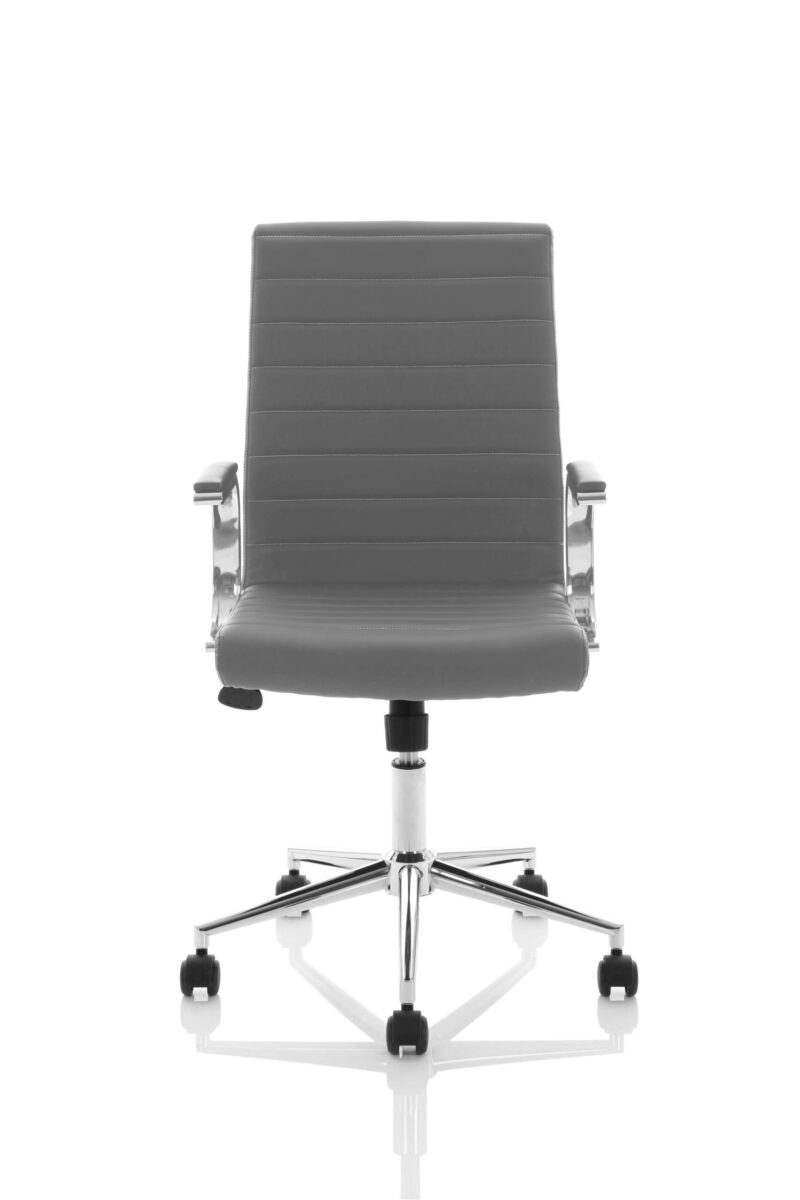 Cain Medium Back Leather Executive Office Chair with Arms - Image 43