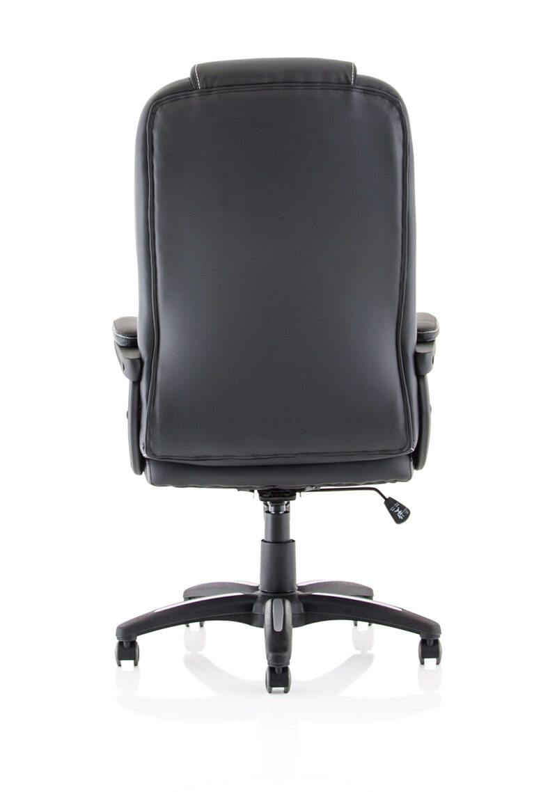 Fargo High Back Black Leather Executive Office Chair with Arms - Image 6