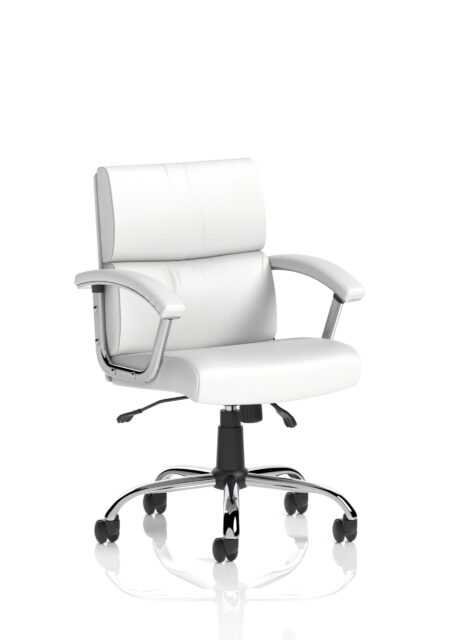 Ambition Medium Back Leather Executive Office Chair with Arms