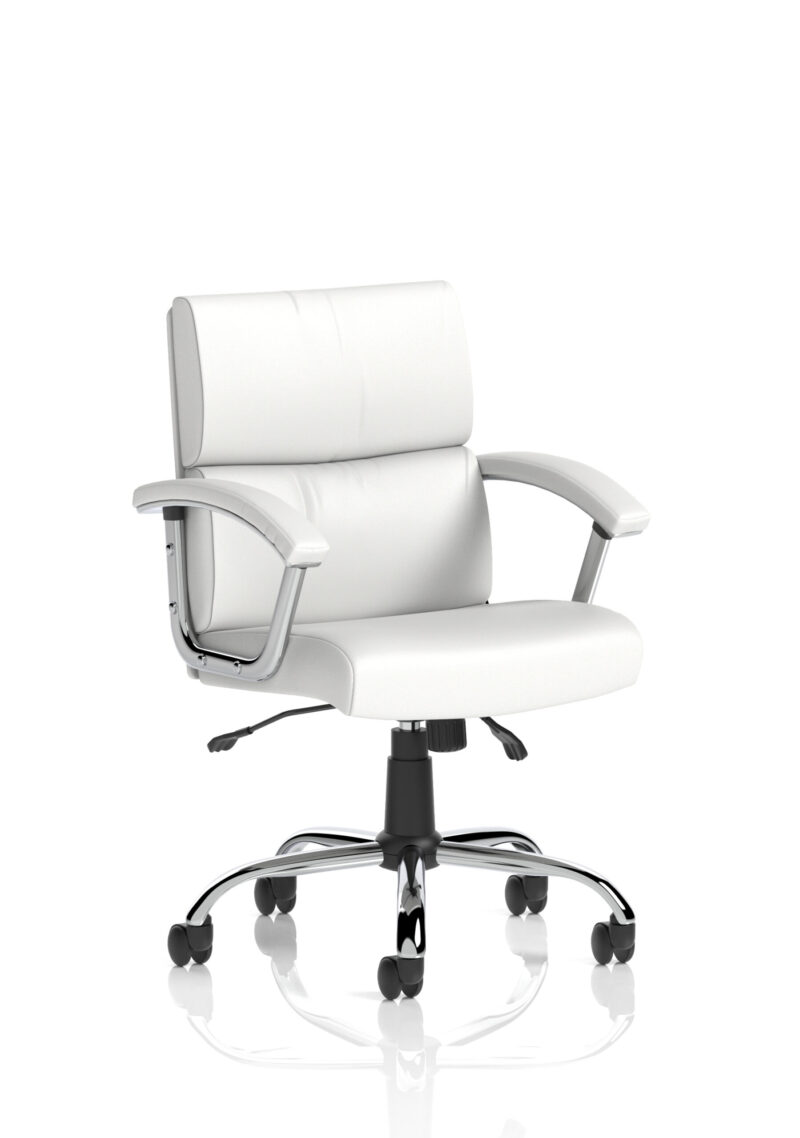 Ambition Medium Back Leather Executive Office Chair with Arms