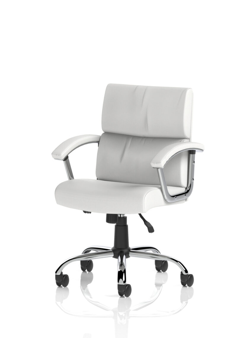 Ambition Medium Back Leather Executive Office Chair with Arms - Image 3
