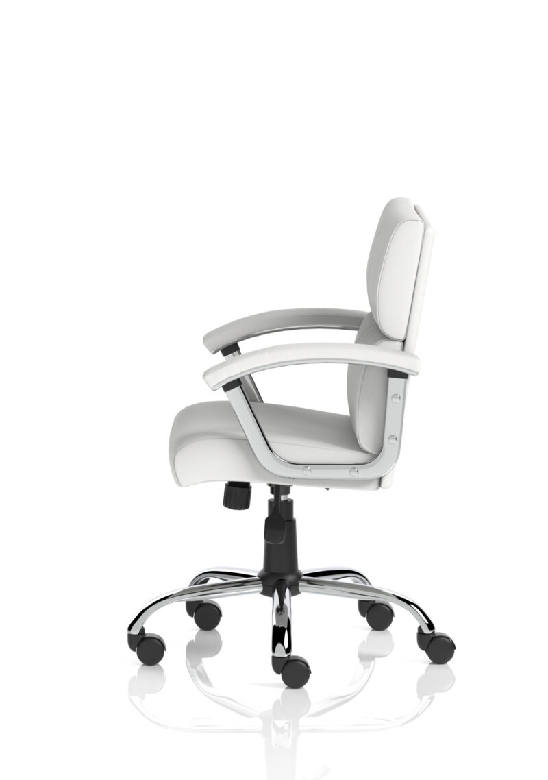Ambition Medium Back Leather Executive Office Chair with Arms - Image 4