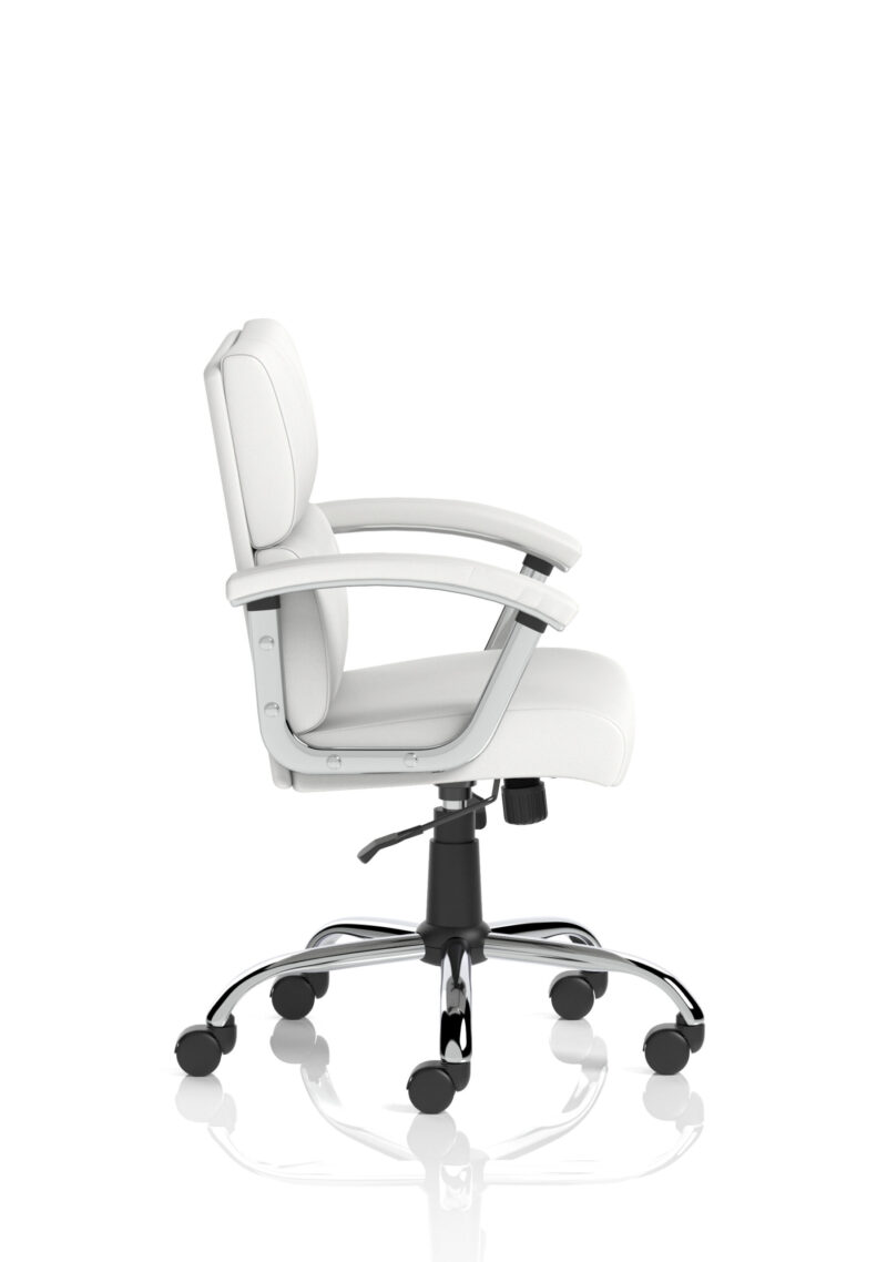 Ambition Medium Back Leather Executive Office Chair with Arms - Image 8