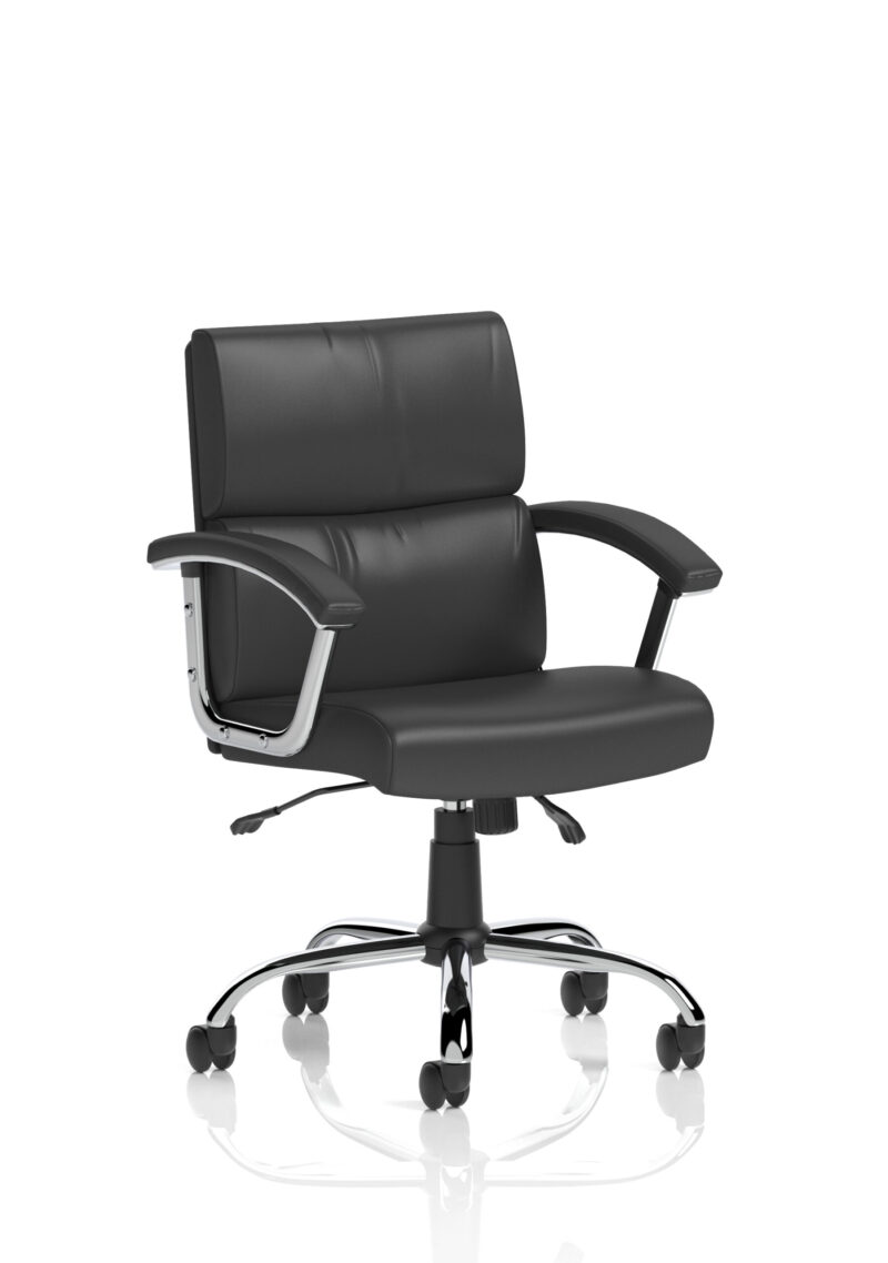 Ambition Medium Back Leather Executive Office Chair with Arms - Image 9