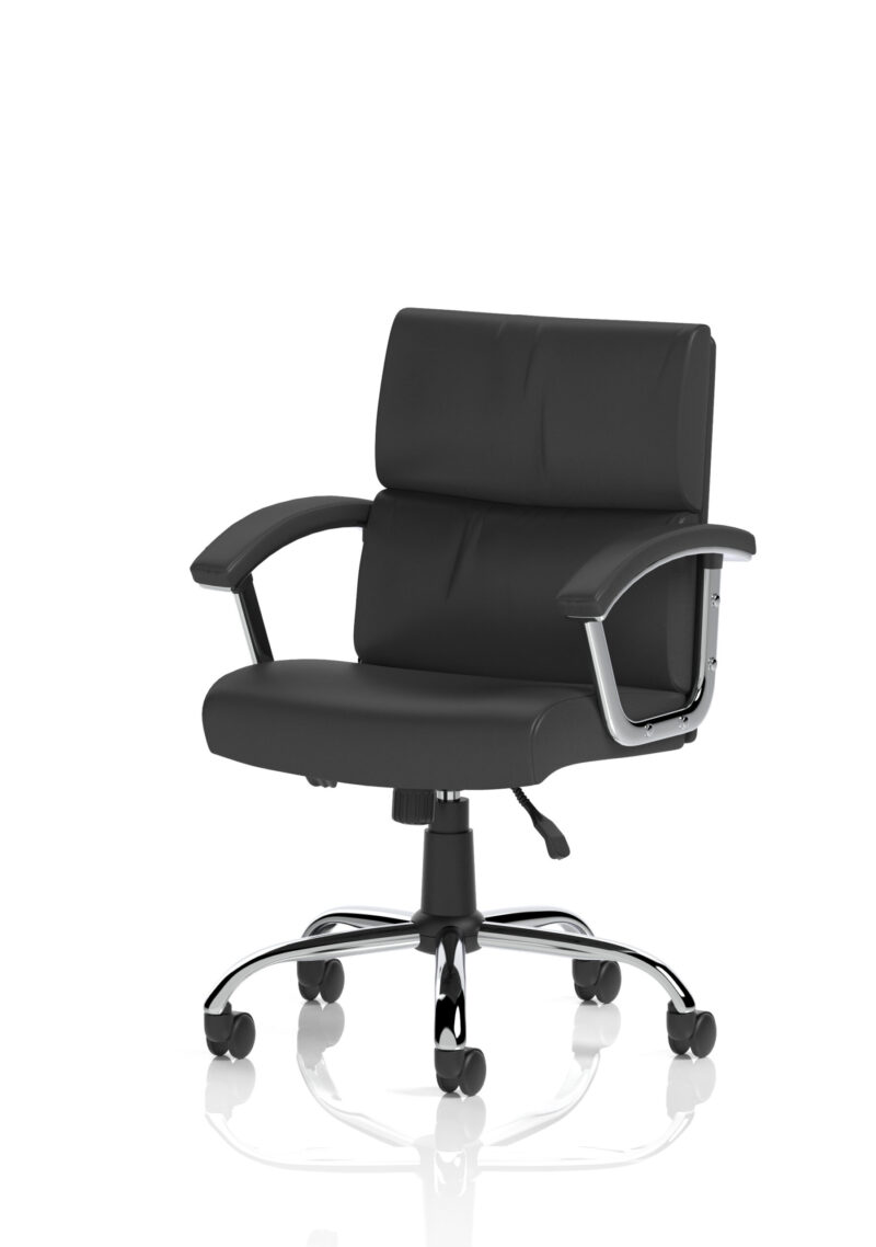 Ambition Medium Back Leather Executive Office Chair with Arms - Image 11