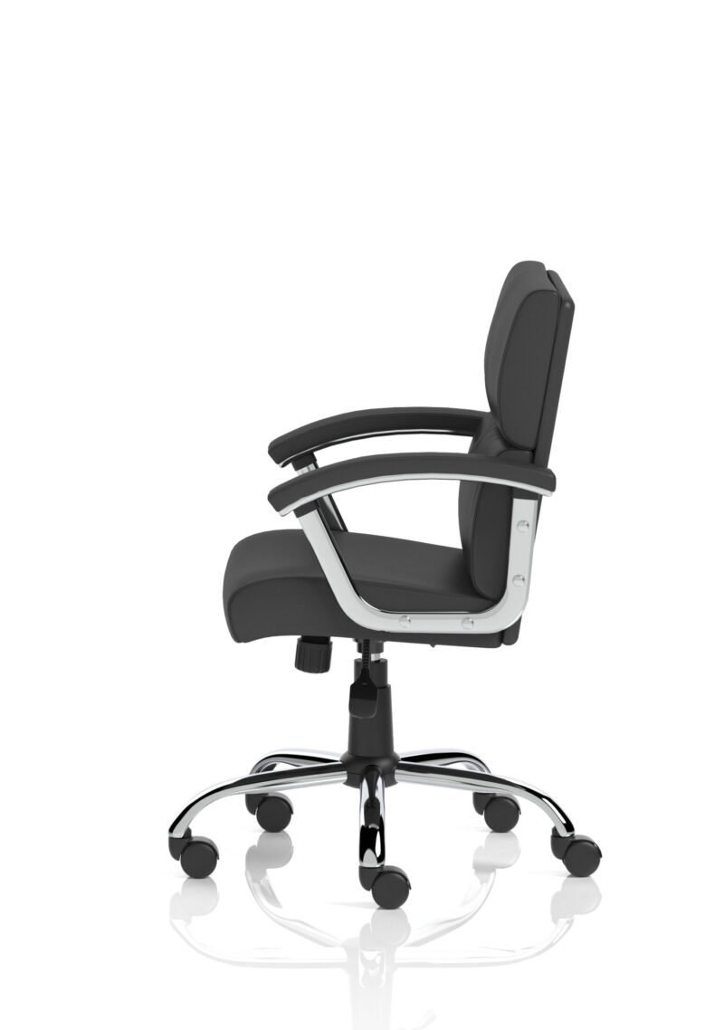 Ambition Medium Back Leather Executive Office Chair with Arms - Image 12