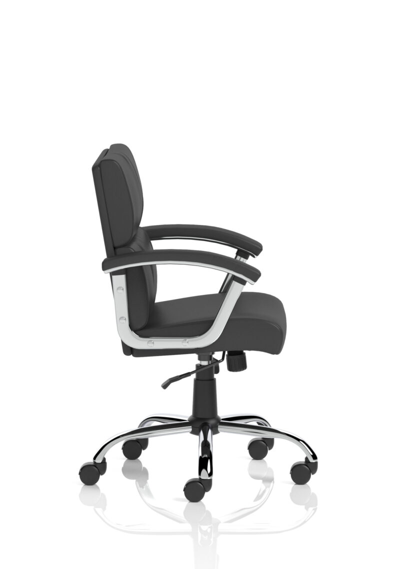 Ambition Medium Back Leather Executive Office Chair with Arms - Image 16