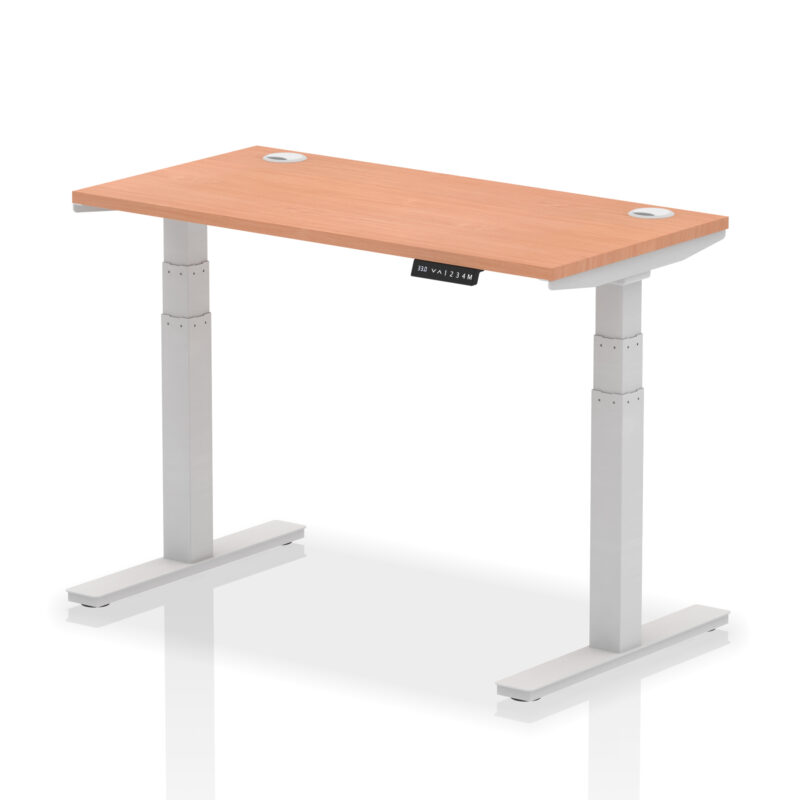 Breeze Height Adjustable Slimline Desk With Cable Ports - Image 3
