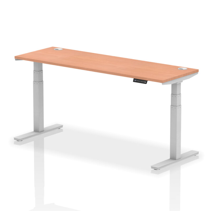 Breeze Height Adjustable Slimline Desk With Cable Ports - Image 111