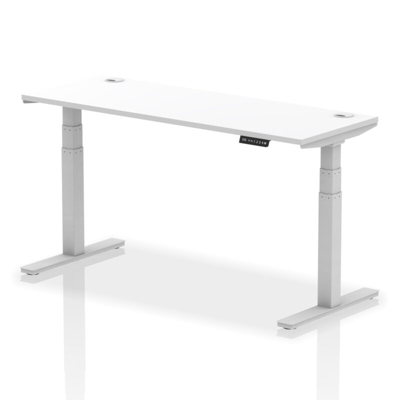 Breeze Height Adjustable Slimline Desk With Cable Ports - Image 105
