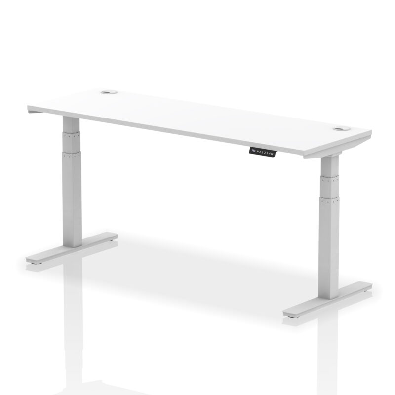 Breeze Height Adjustable Slimline Desk With Cable Ports - Image 141
