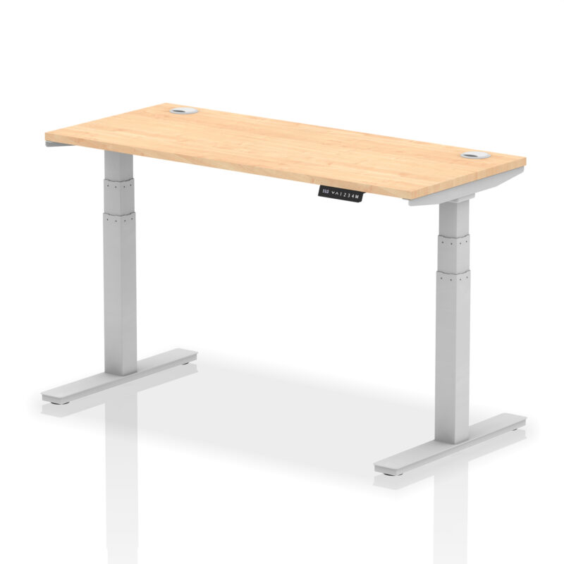 Breeze Height Adjustable Slimline Desk With Cable Ports - Image 51