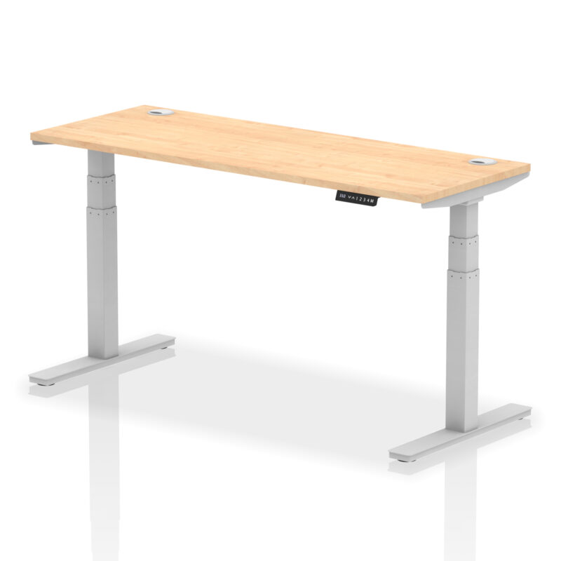 Breeze Height Adjustable Slimline Desk With Cable Ports - Image 87
