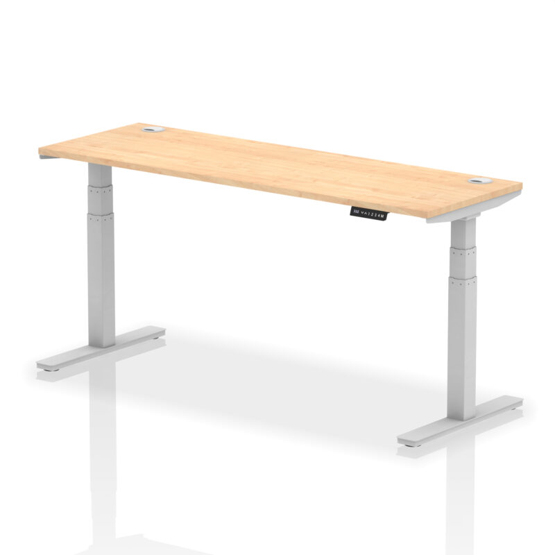 Breeze Height Adjustable Slimline Desk With Cable Ports - Image 123