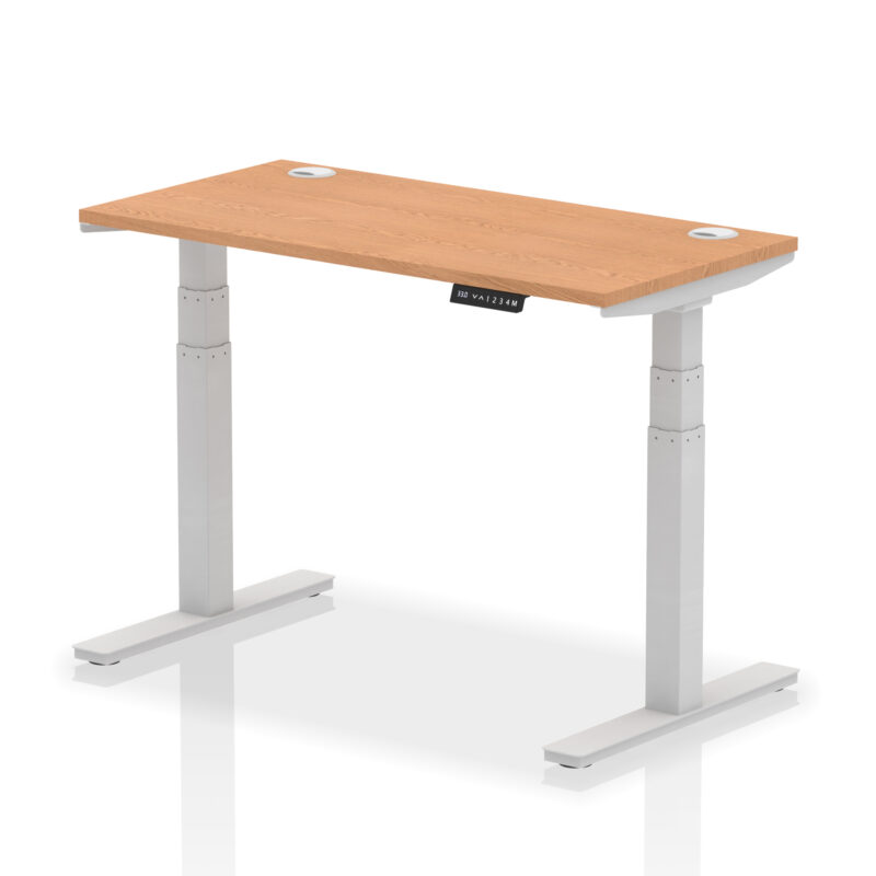 Breeze Height Adjustable Slimline Desk With Cable Ports - Image 21