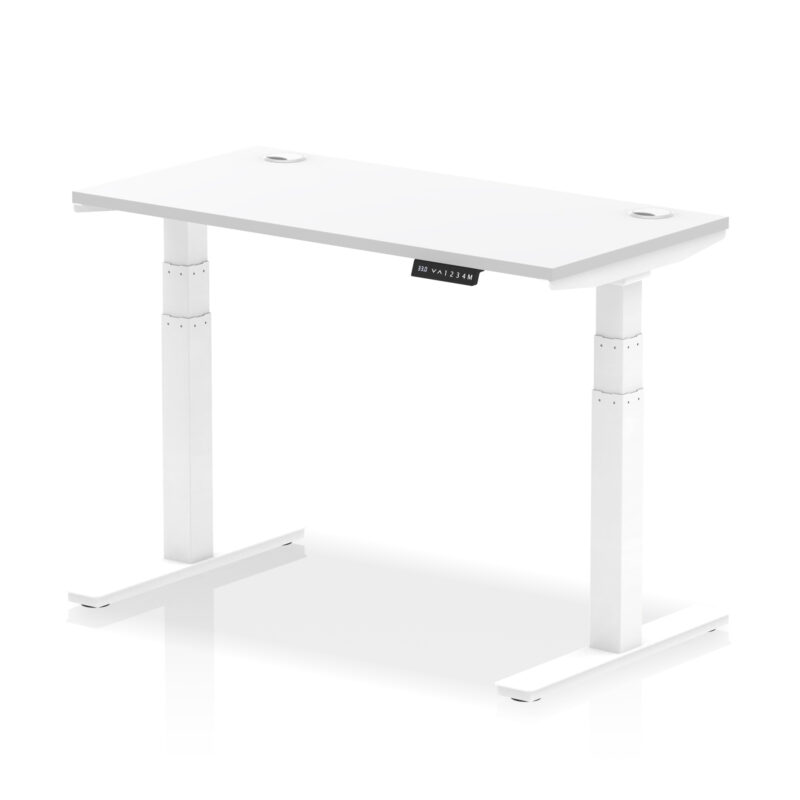 Breeze Height Adjustable Slimline Desk With Cable Ports - Image 35