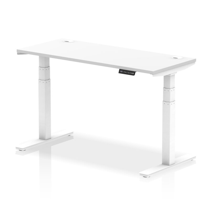 Breeze Height Adjustable Slimline Desk With Cable Ports - Image 71