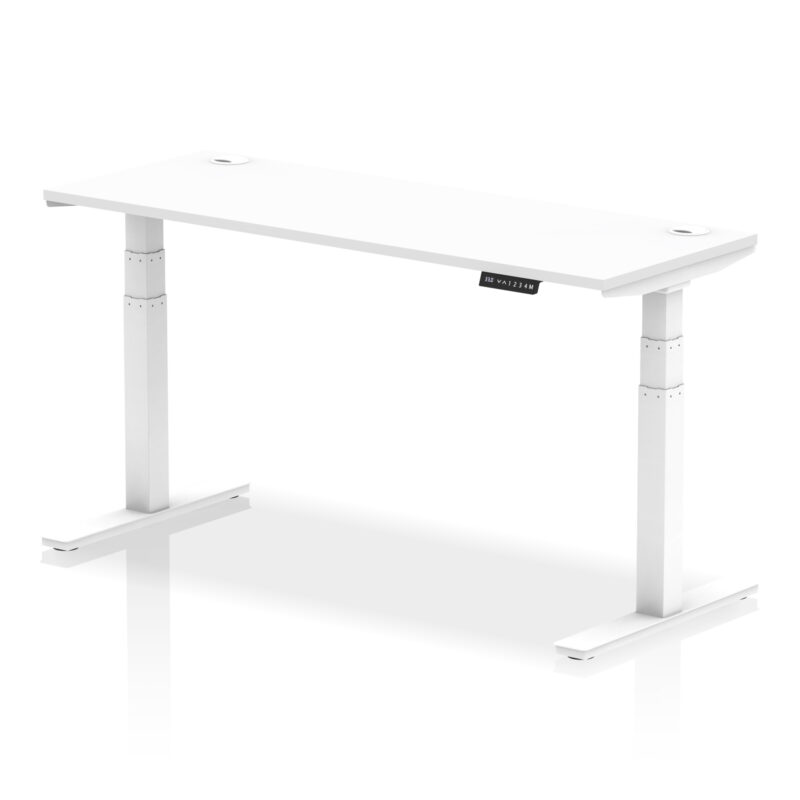 Breeze Height Adjustable Slimline Desk With Cable Ports - Image 107