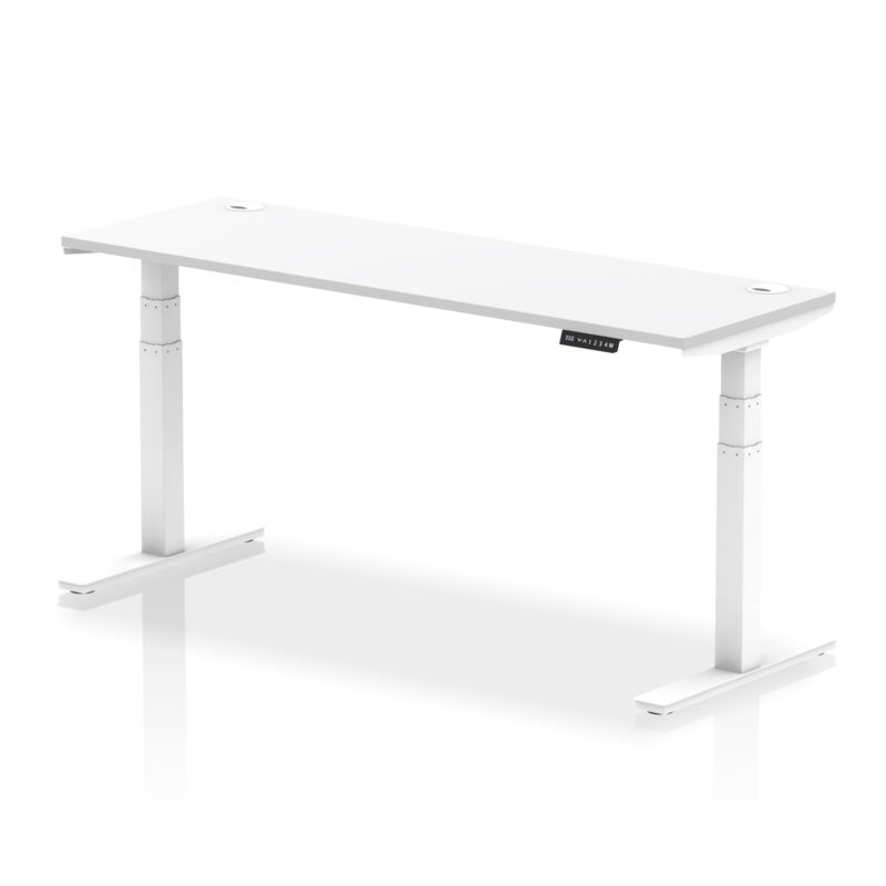 Breeze Height Adjustable Slimline Desk With Cable Ports - Image 143
