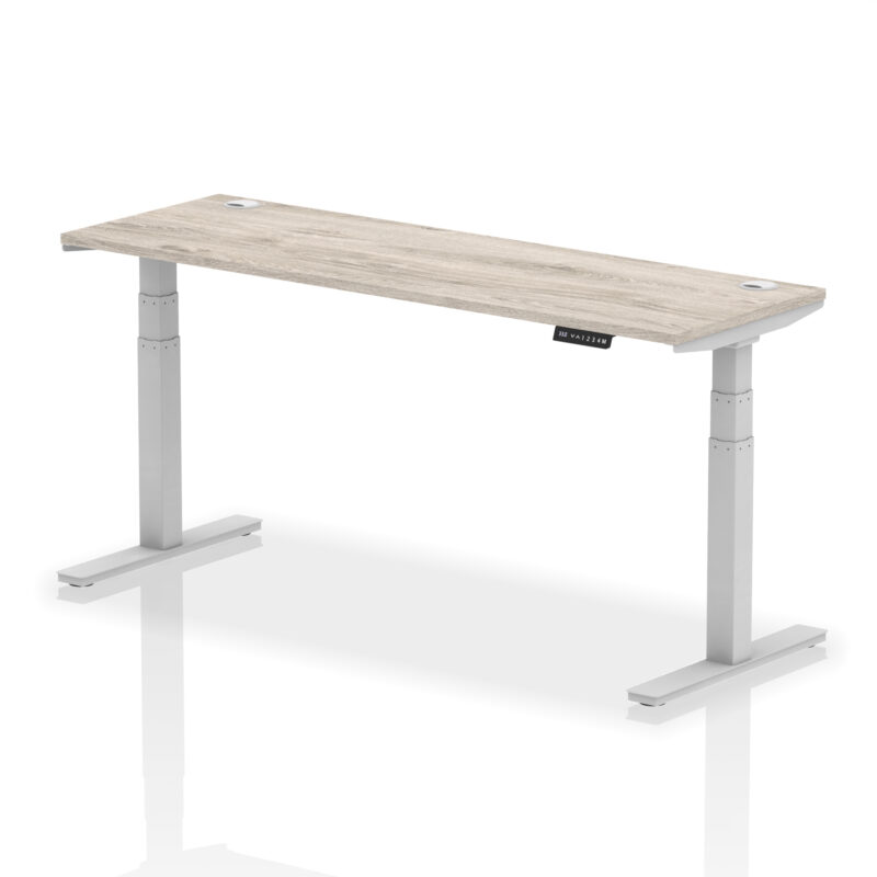 Breeze Height Adjustable Slimline Desk With Cable Ports - Image 117