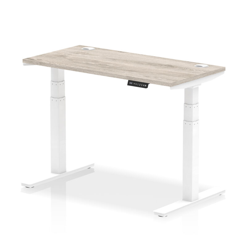 Breeze Height Adjustable Slimline Desk With Cable Ports - Image 11