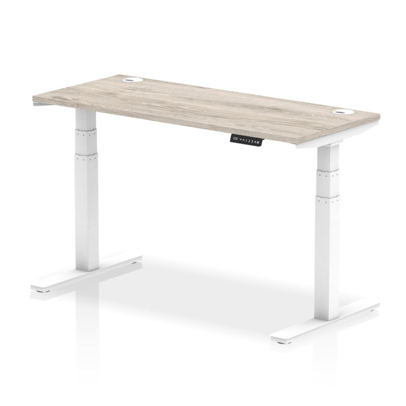 Breeze Height Adjustable Slimline Desk With Cable Ports - Image 47