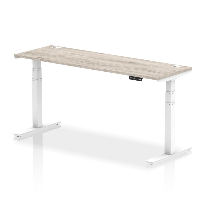 Breeze Height Adjustable Slimline Desk With Cable Ports - Image 119