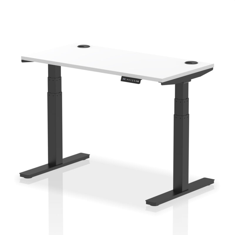 Breeze Height Adjustable Slimline Desk With Cable Ports - Image 31