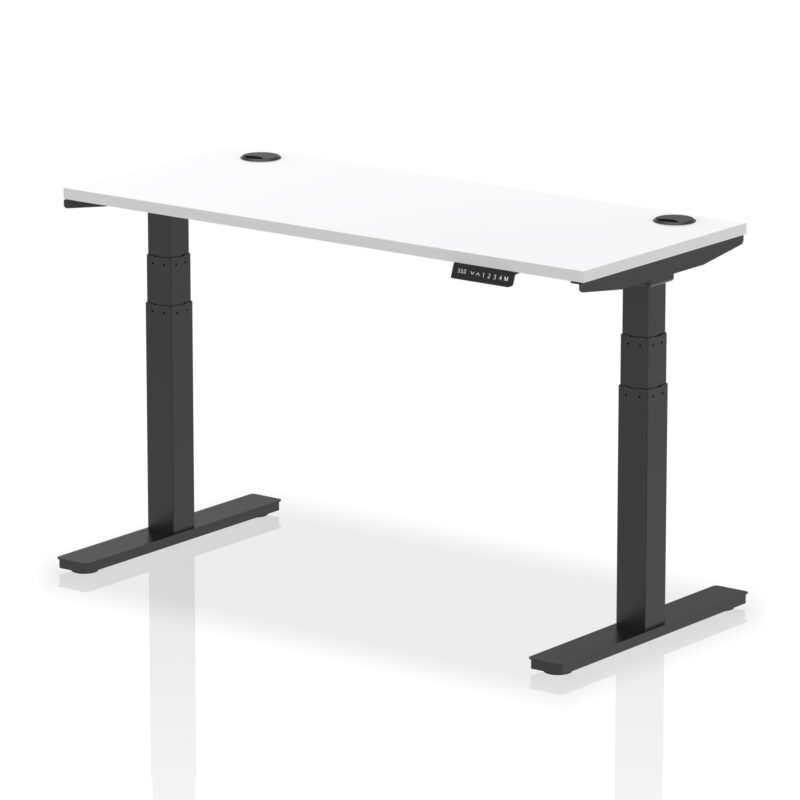Breeze Height Adjustable Slimline Desk With Cable Ports - Image 67