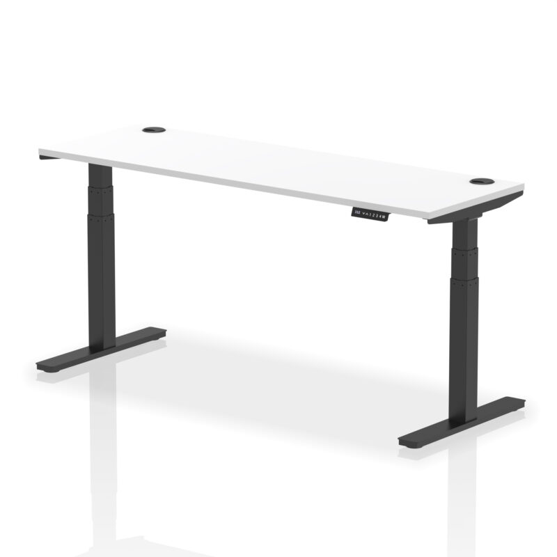 Breeze Height Adjustable Slimline Desk With Cable Ports - Image 139