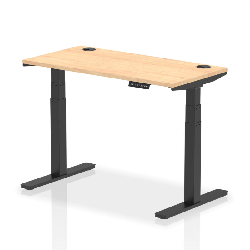 Breeze Height Adjustable Slimline Desk With Cable Ports - Image 13