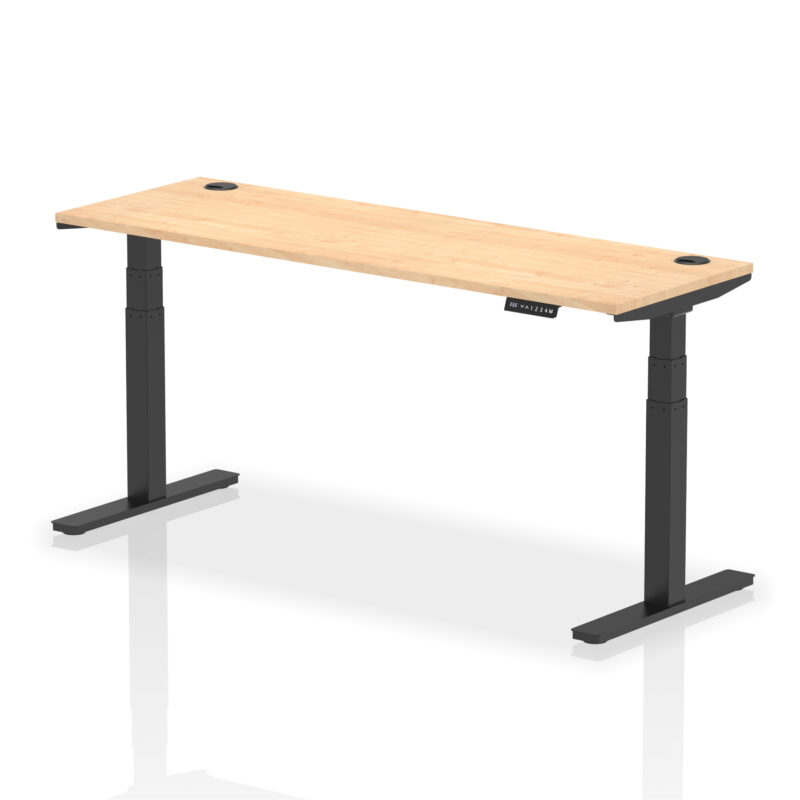 Breeze Height Adjustable Slimline Desk With Cable Ports - Image 121