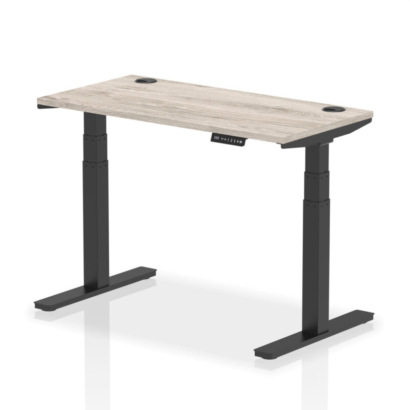 Breeze Height Adjustable Slimline Desk With Cable Ports - Image 7