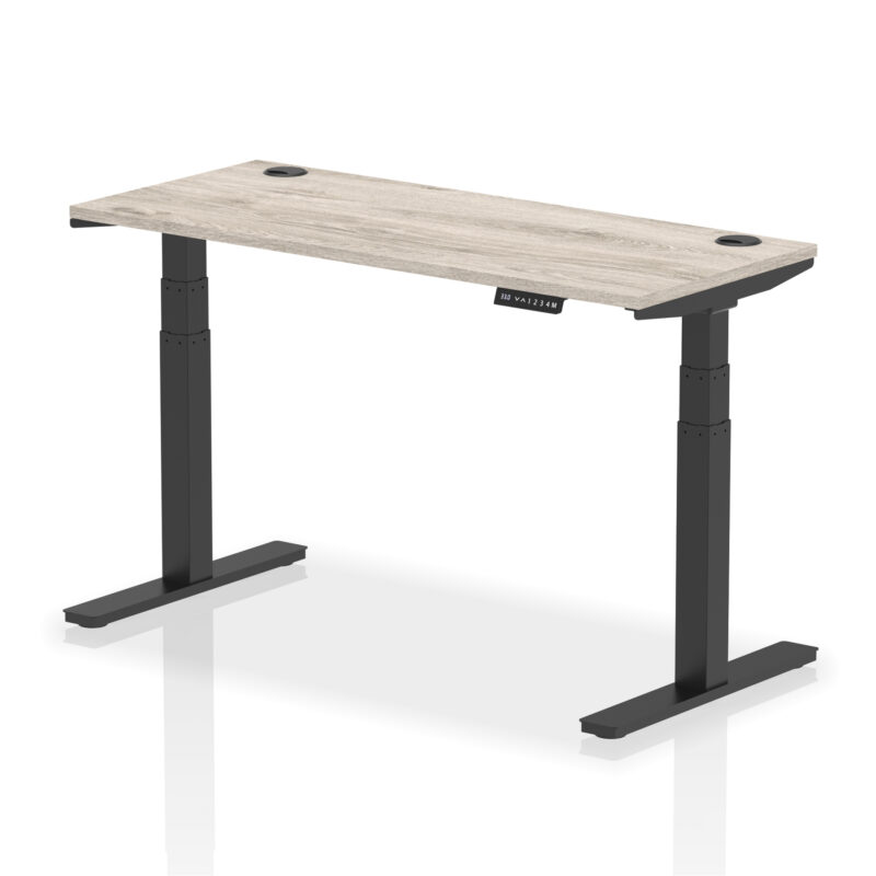Breeze Height Adjustable Slimline Desk With Cable Ports - Image 43