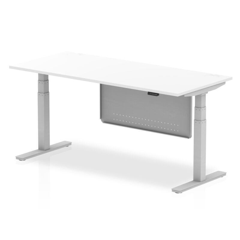 Breeze Height Adjustable Desk without Cable Ports with Steel Modesty Panel - Image 71