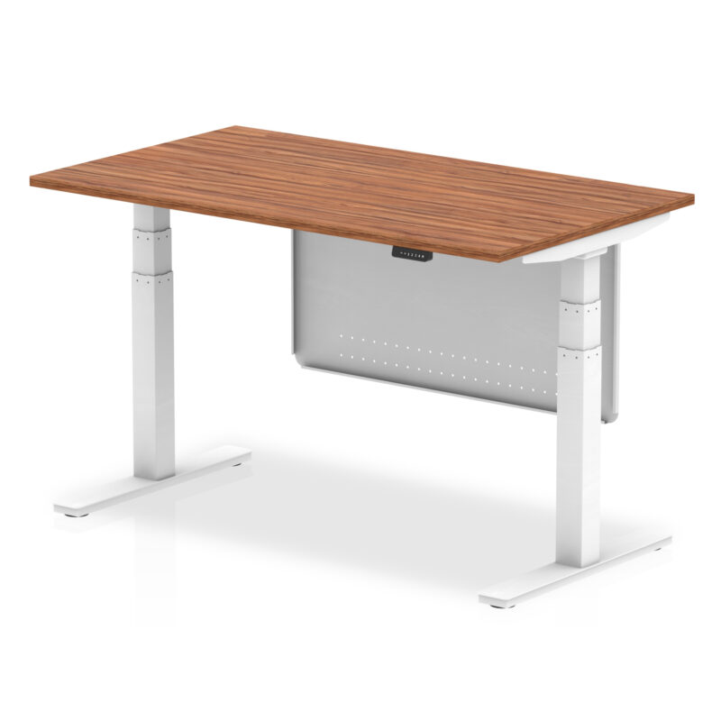 Breeze Height Adjustable Desk without Cable Ports with Steel Modesty Panel - Image 33