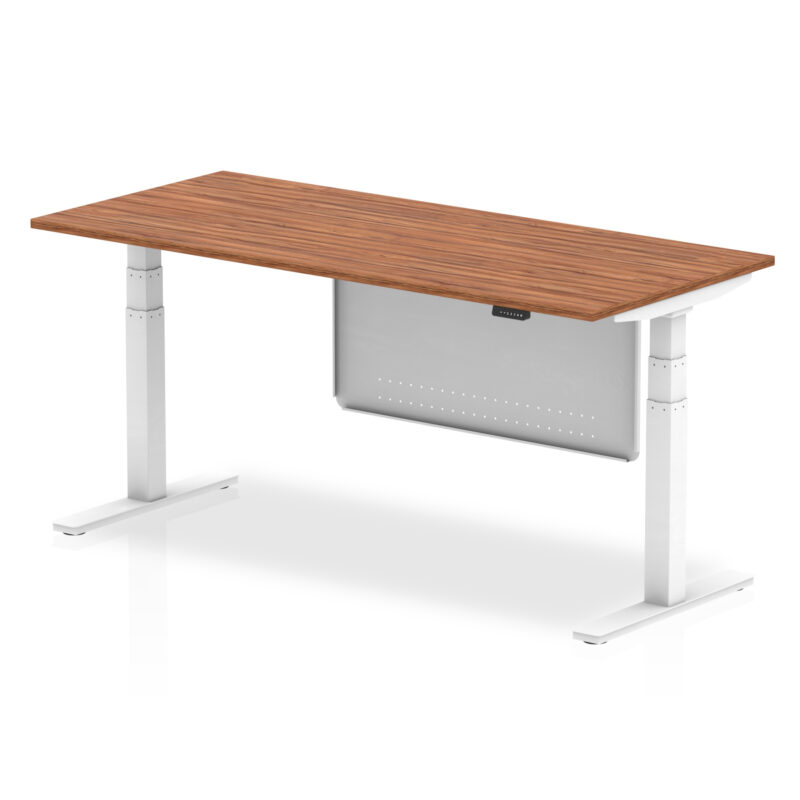 Breeze Height Adjustable Desk without Cable Ports with Steel Modesty Panel - Image 69