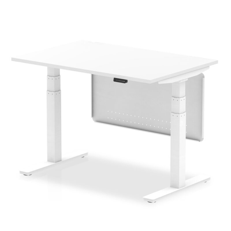 Breeze Height Adjustable Desk without Cable Ports with Steel Modesty Panel - Image 18