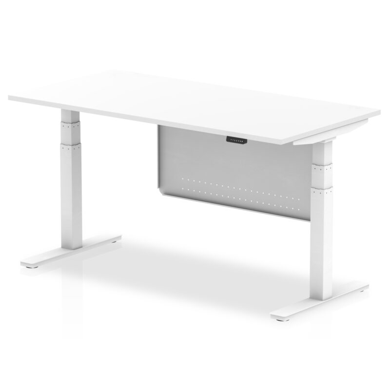 Breeze Height Adjustable Desk without Cable Ports with Steel Modesty Panel - Image 54