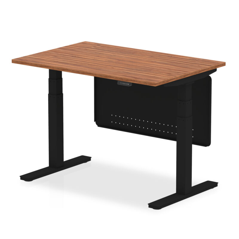 Breeze Height Adjustable Desk without Cable Ports with Steel Modesty Panel - Image 13