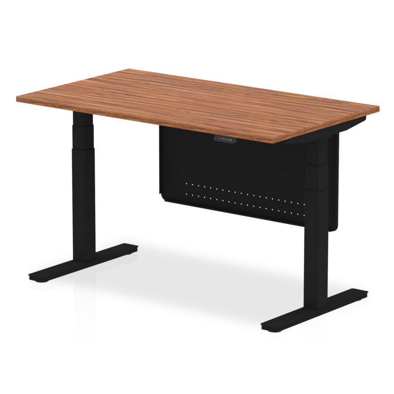 Breeze Height Adjustable Desk without Cable Ports with Steel Modesty Panel - Image 31