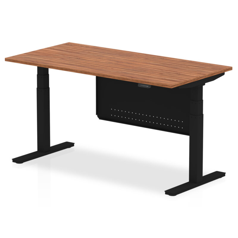 Breeze Height Adjustable Desk without Cable Ports with Steel Modesty Panel - Image 49