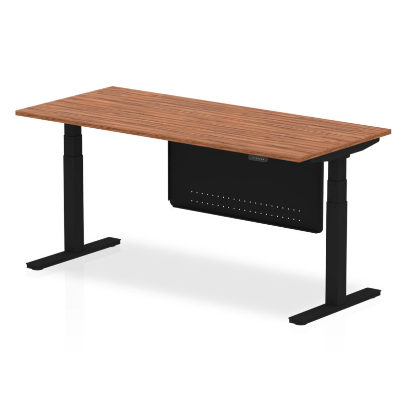 Breeze Height Adjustable Desk without Cable Ports with Steel Modesty Panel - Image 67