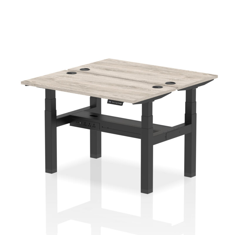 Breeze Back-to-Back Slimline Height Adjustable Bench Desk - 2 Person - Image 7