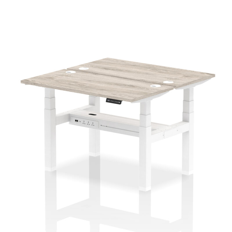 Breeze Back-to-Back Slimline Height Adjustable Bench Desk - 2 Person - Image 9